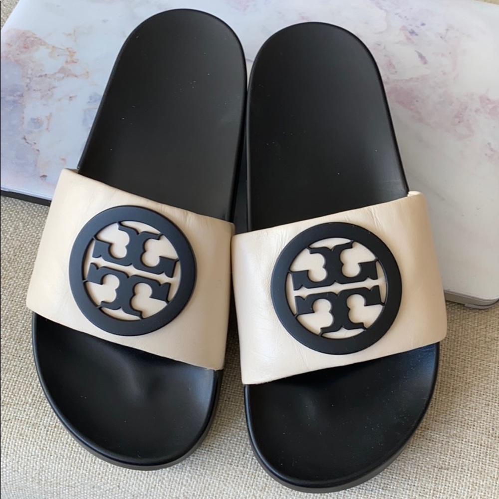 Tory Burch Leather Slides